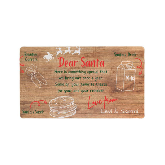 PERSONALIZED Dear Santa | Milk Cookies Carrots | Christmas Eve