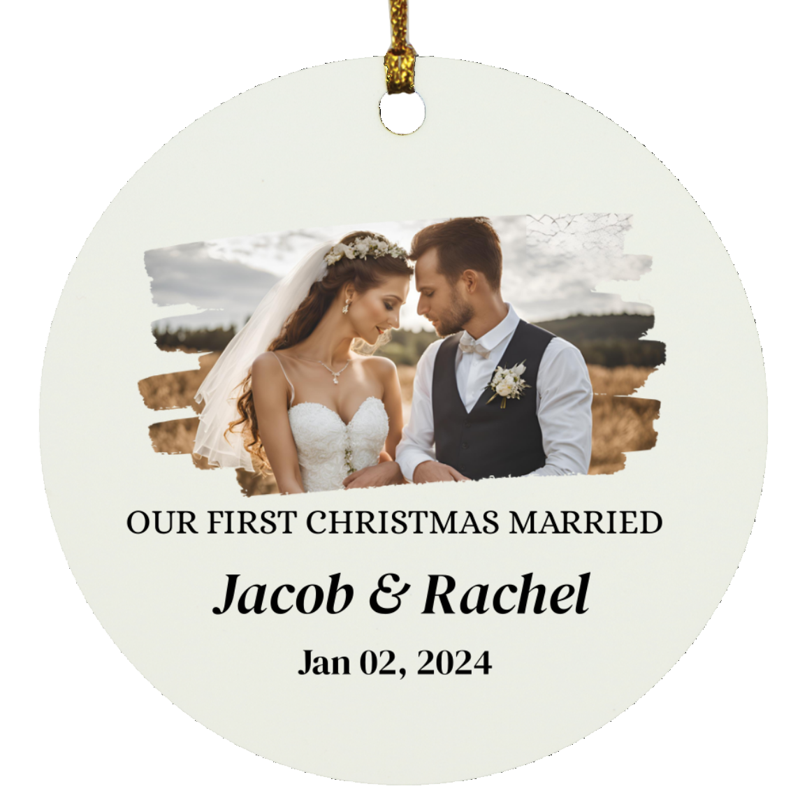 Our First Christmas Married | PERSONALIZED | Ornaments