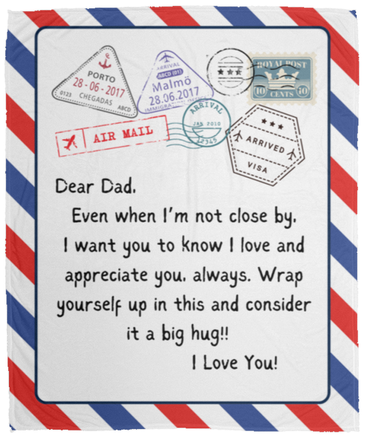 Air Mail Blanket | For Dad |