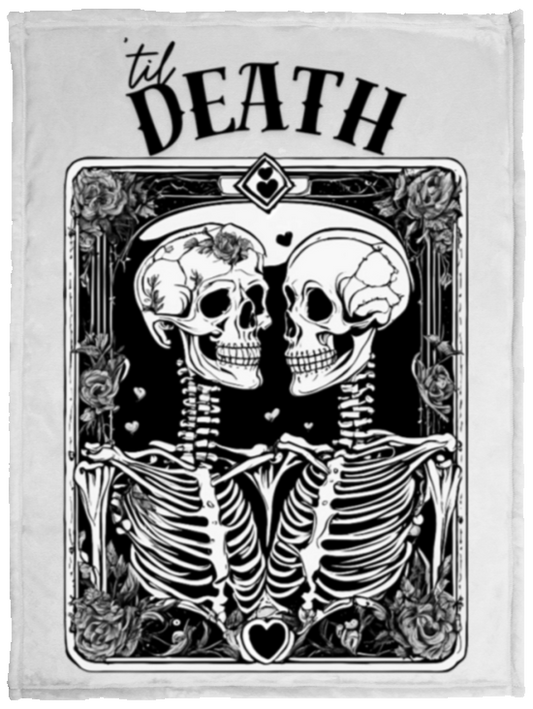 "'til Death" | Tarot Card | Blanket 30x40 | Cozy Plush Fleece | Lap Blanket