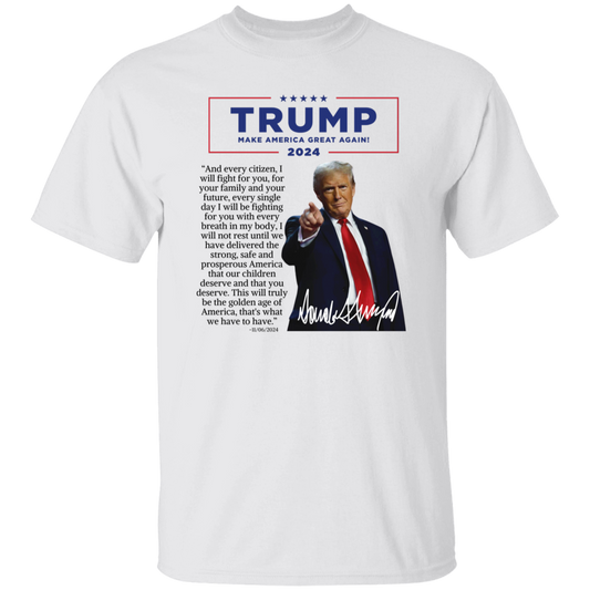 47TH | SPEECH | PROMISE | TRUMP | SHIRT