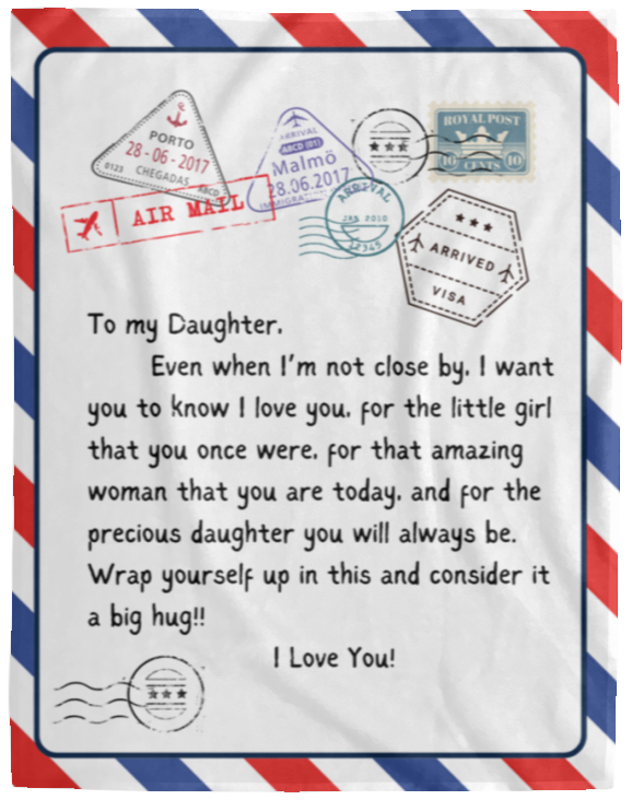 Air Mail Blanket | For Daughter |