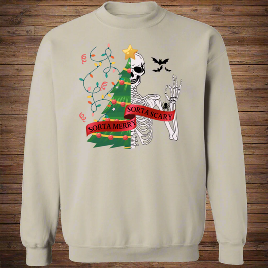 Sorta Merry | Sorta Scary | T-Shirt | Sweatshirt