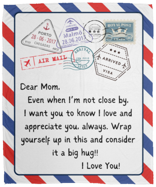 Air Mail Blanket |  For Mom