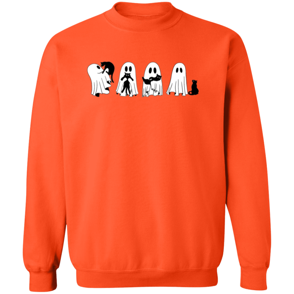 Adorable Ghost with Black Cats | Hoodie | Sweater | Halloween | Purrfect