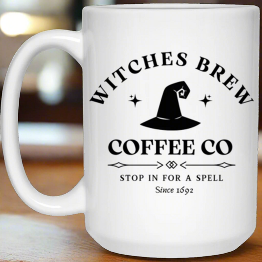 Witches Brew Coffee Co | 15 oz Mug | Spooky | Spells