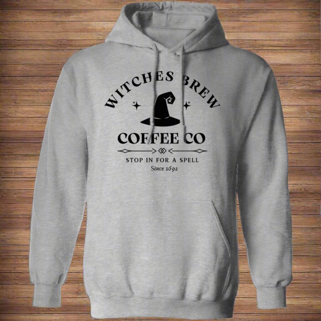 Witches Brew Coffee Co, Stop in for a Spell |  Hoodie | Halloween