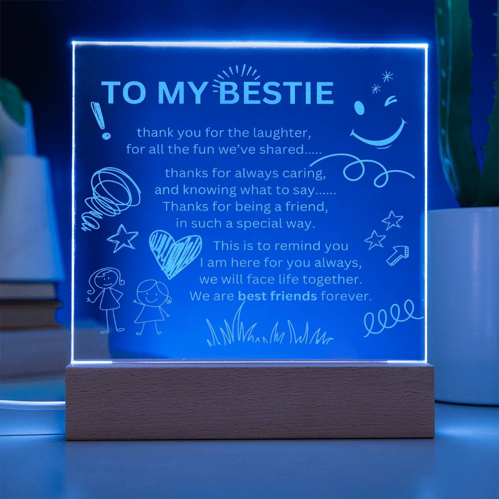 Bestie gift | LED Light | Best friend ever!