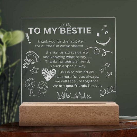 Bestie gift | LED Light | Best friend ever!