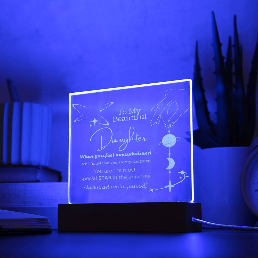 ENGRAVED LED light | Daughter |