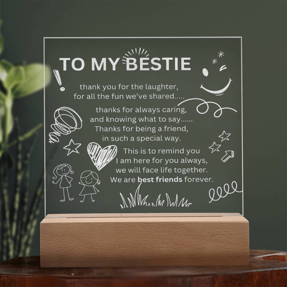 Bestie gift | LED Light | Best friend ever!