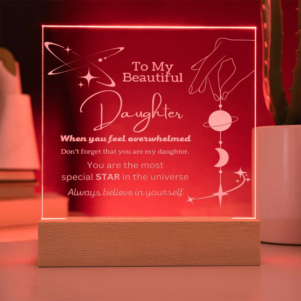 ENGRAVED LED light | Daughter |