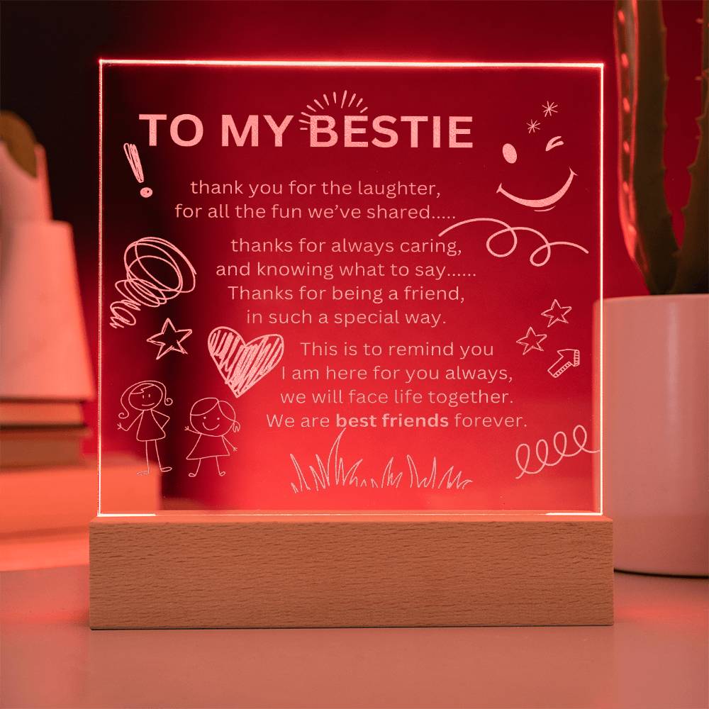 Bestie gift | LED Light | Best friend ever!