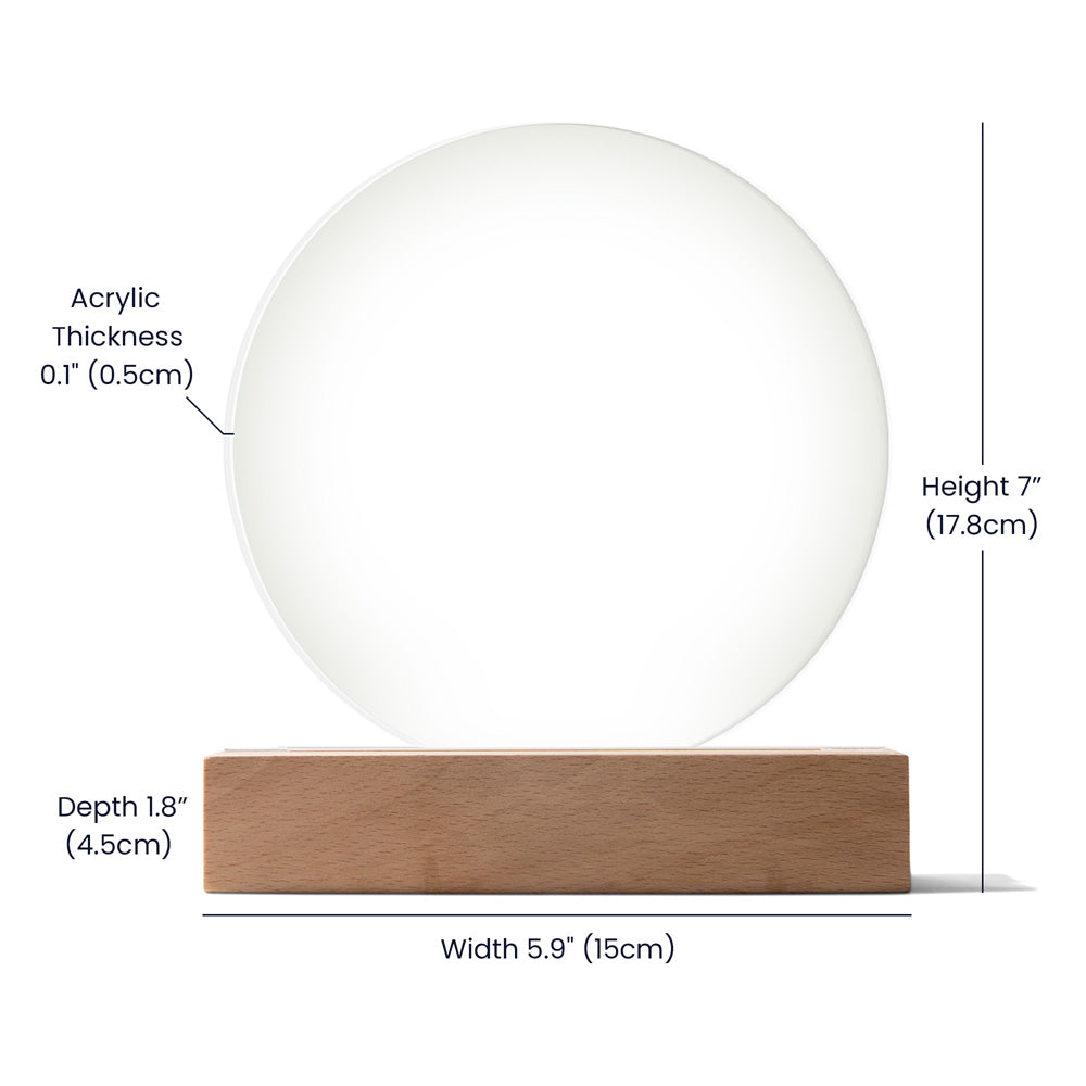 Grammy, You are the World | LED Round Light | Gift for Grandmother