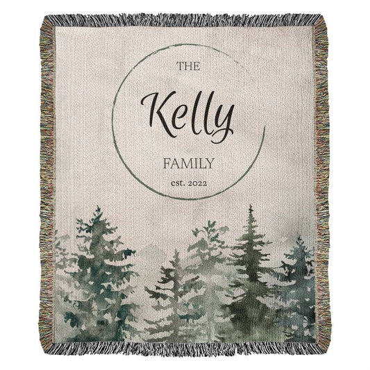 Family Name | Personalized | Heirloom Woven | Blanket